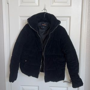 Black puffer jacket